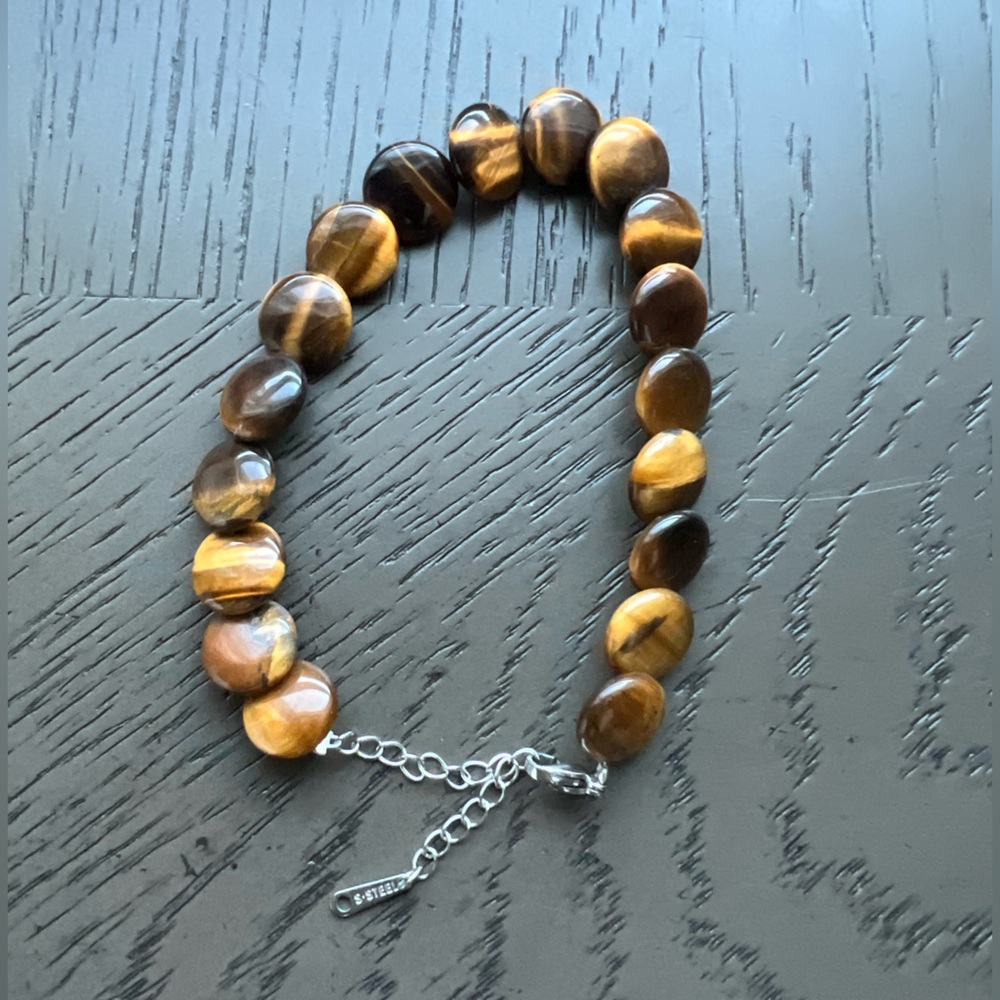 Tiger eye adjustable bracelet